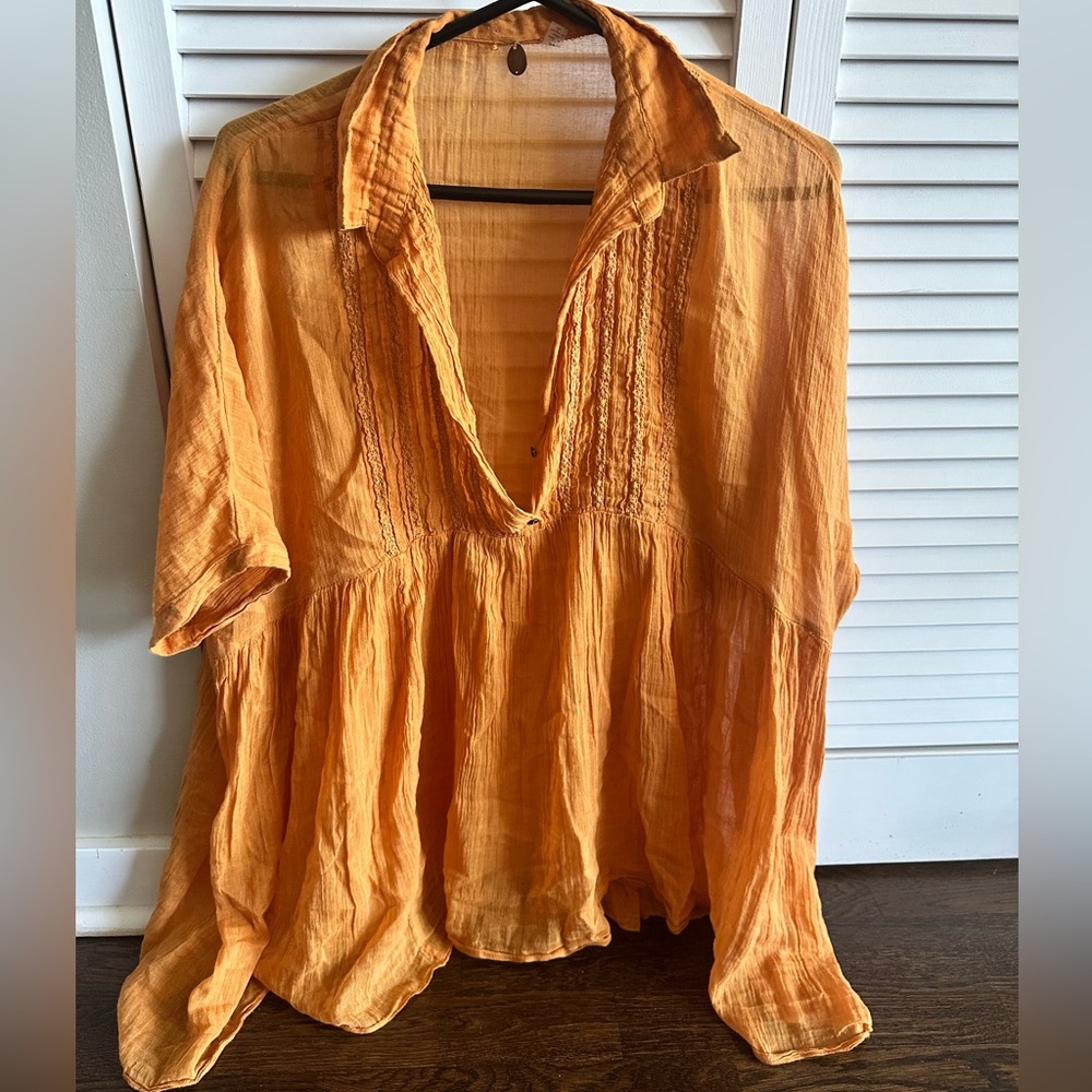 Free People Burnt Tunic Top